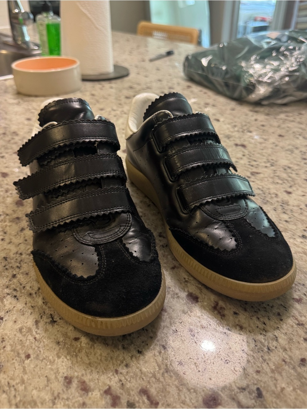 Isabel Marant Beth Suede Lowtop Sneakers - Black 39